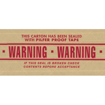 3" x 450' "Warning" Tape Logic<span class='rtm'>®</span> #7500 Messaged Reinforced Water Activated Tape