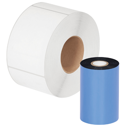 4.33" x 1476' Black Thermal Transfer Ribbons - Resin